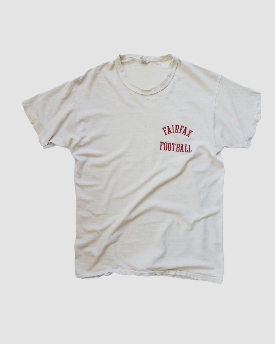 vintage fairfax football t shirt - s/m