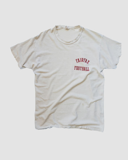 vintage fairfax football t shirt - s/m