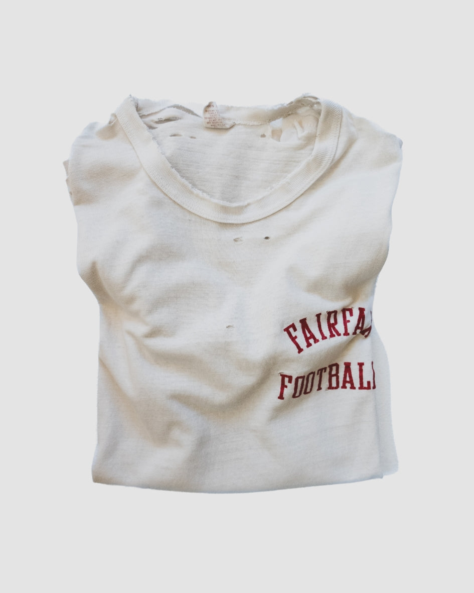 vintage fairfax football t shirt - s/m
