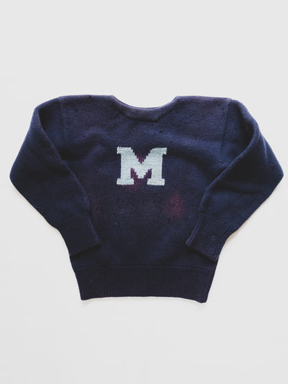 vintage letterman sweater - s