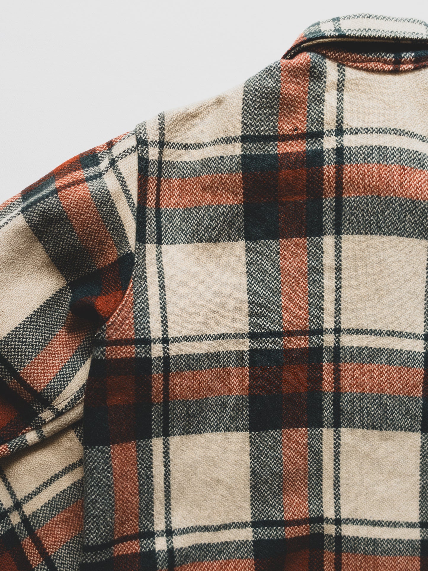 vintage distressed plaid jacket - m/l